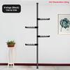 Adjustable Clothes Drying Hanger Rack with Floor To Ceiling Tension Pole High Capacity Laundry Pole Hanger