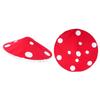 Elegant Lace Trim Mushroom Cap Party Hat For Cosplay Halloween Costume And Stage Performances with Soft NonWoven Fabric
