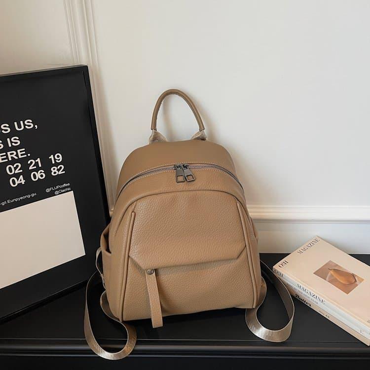 Mini-Rucksack mit Litschi-Muster, lässiger kleiner Rucksack für Damen