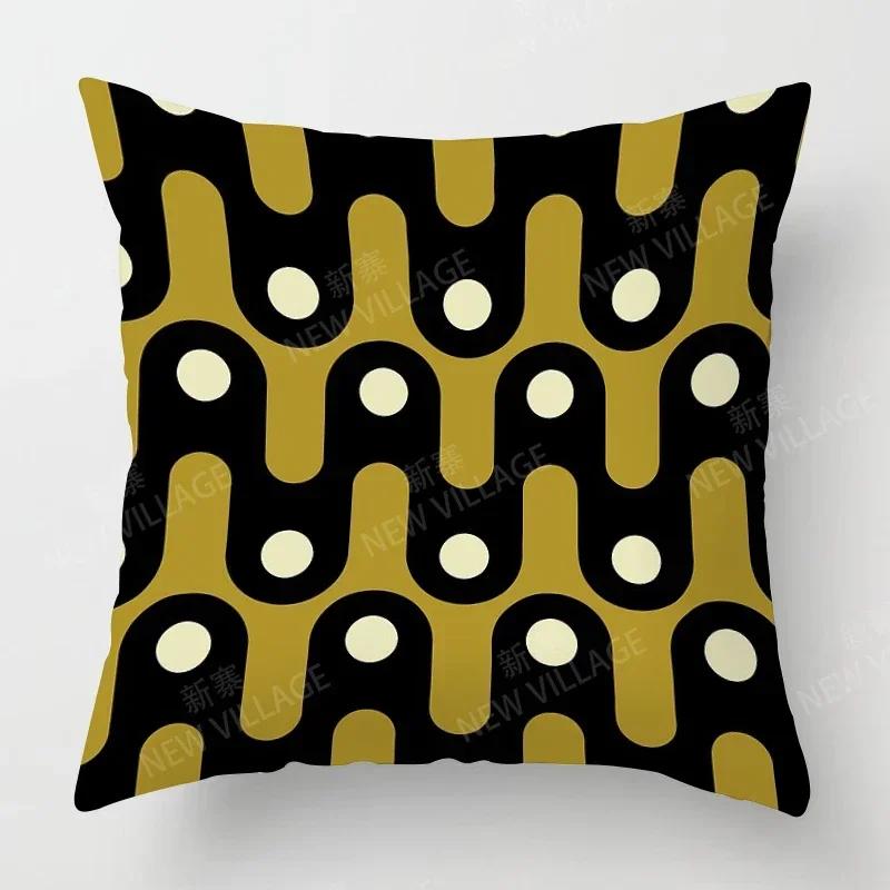 Nordic Fall Home Decor Autumn Throw Pillow Case Sofa Cushion Cover Modern  Geometry