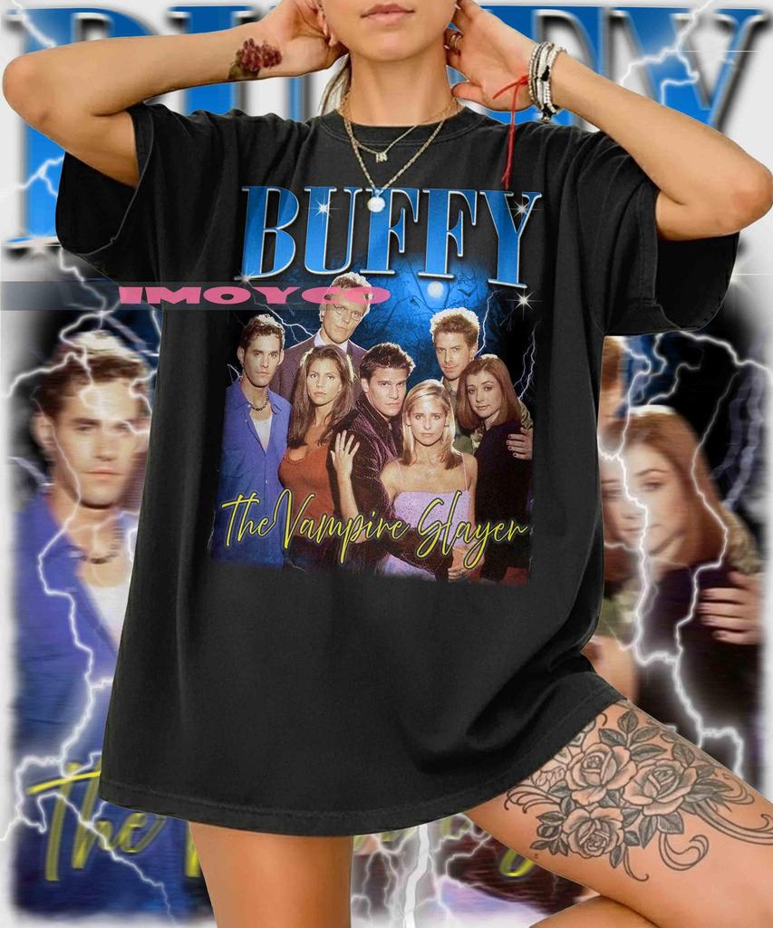 Buffy The Vampire Slayer Shirt,buffy the Vampire Slayer Tshirt, Buffy the Vampire Slayer Print T-shirt, Buffy Angel,buffy Summers Merch Tee