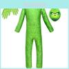Macacão Grinch Unissex Para Crianças Fantasia Perfeita Para Festas de Natal