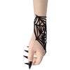 Double-sided Spider Web Bracelet Velvet Adjustable Hand Chain Gothic Bracelet  Music Festival