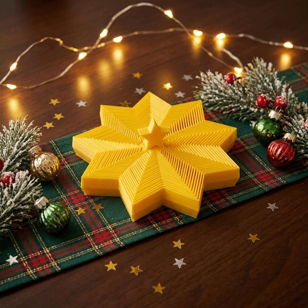 Spiral Octagonal Christmas Tree Spiral Toy 3D Printed Expanded Sensory Model Kid/ Adult