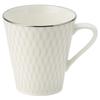 Ruffle Platinum Cup and Saucer, Platinum, 115cc, Demitasse, Made In Japan, 52073-2934