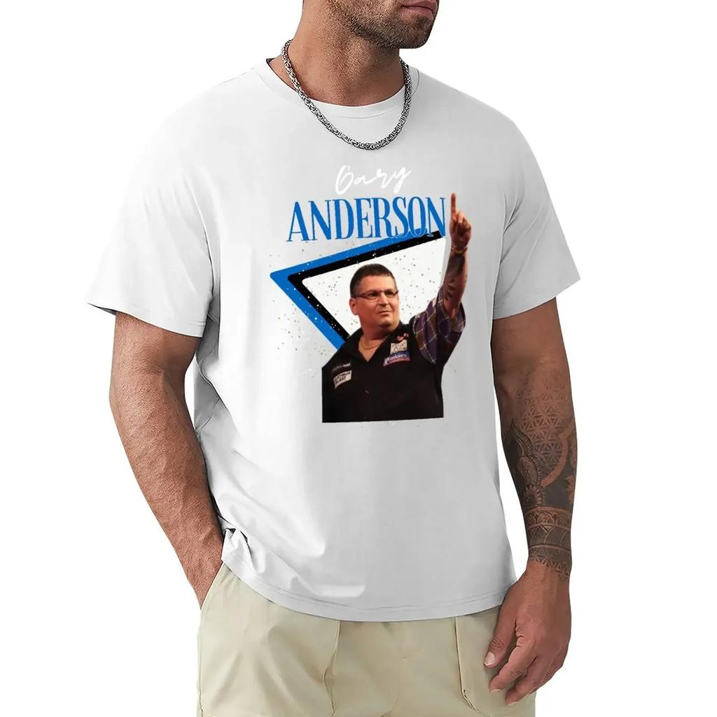 Gary Anderson Darts PDC 2022 Ian White Gary Anderso Darts Team TShirt for a Boy Quick Drying Vintage Plain White T Shirts Unisex
