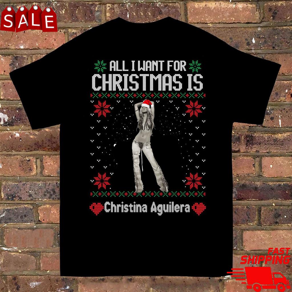Christina Aguilera Xmas Christmas Gift 2025 Shirt Hot New NI154 FREE SHIPPING