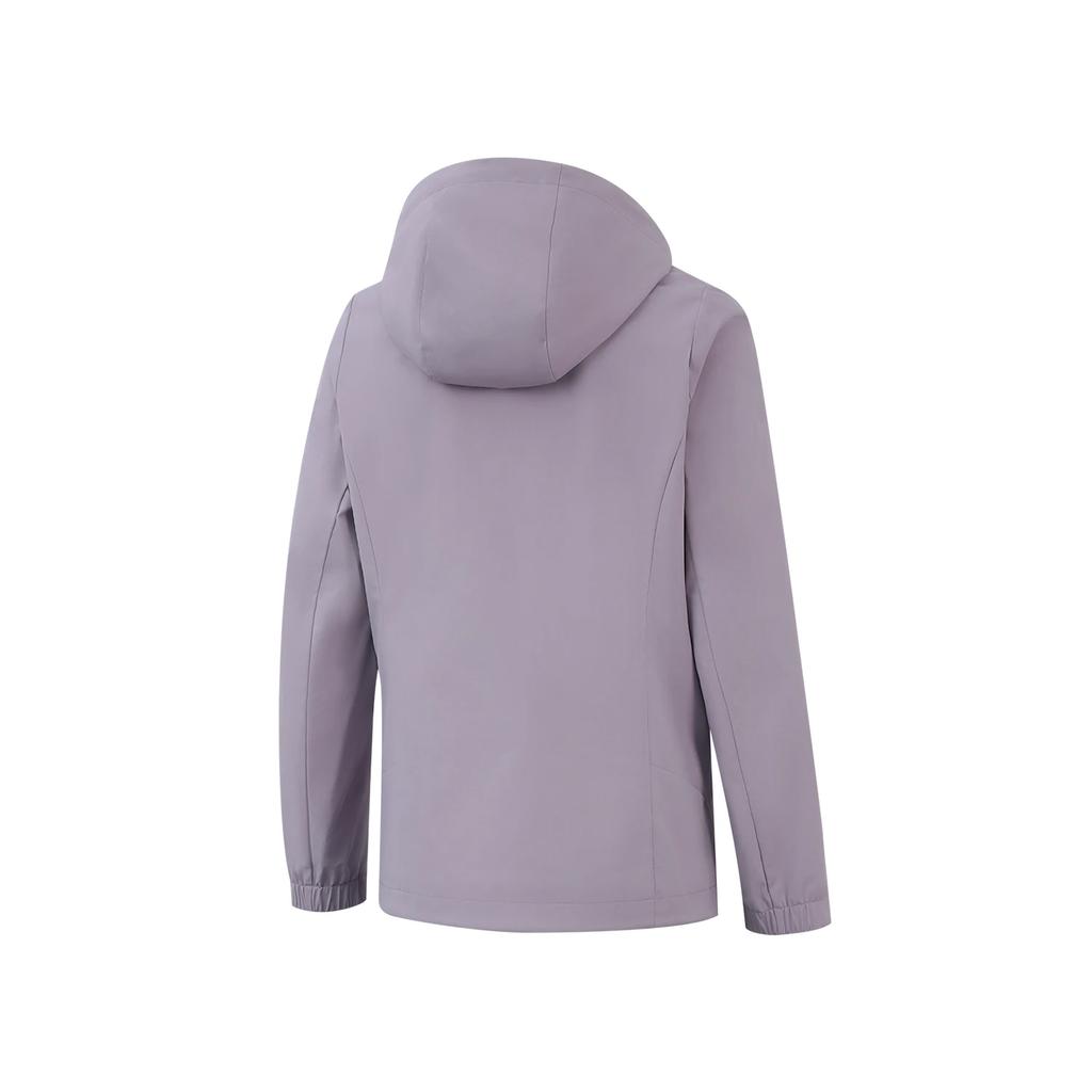 Li Ning Group Purchase Series Solid Color Simple Hooded Versatile Sports Windbreaker Women Outerwear AFDV922-9