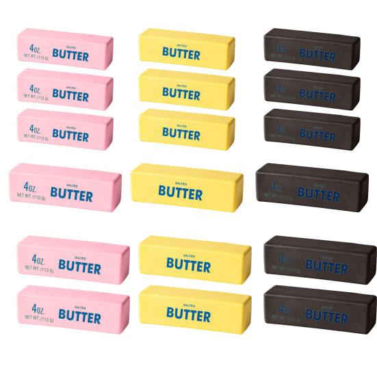 1/2/3Pcs Soft Butter Stick Toy Slow Rebound Stress Relief Butter Squeeze Toy Stretchy Butter Shaped Fidget Toy Relaxation Tool Party Favors