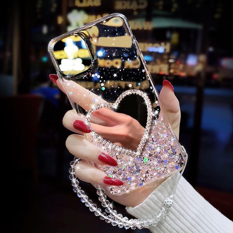 Applicable to iPhone16promax Epoxy mobile phone case Apple 15Pro glitter mirror 14 women 13/12 anti-drop 11
