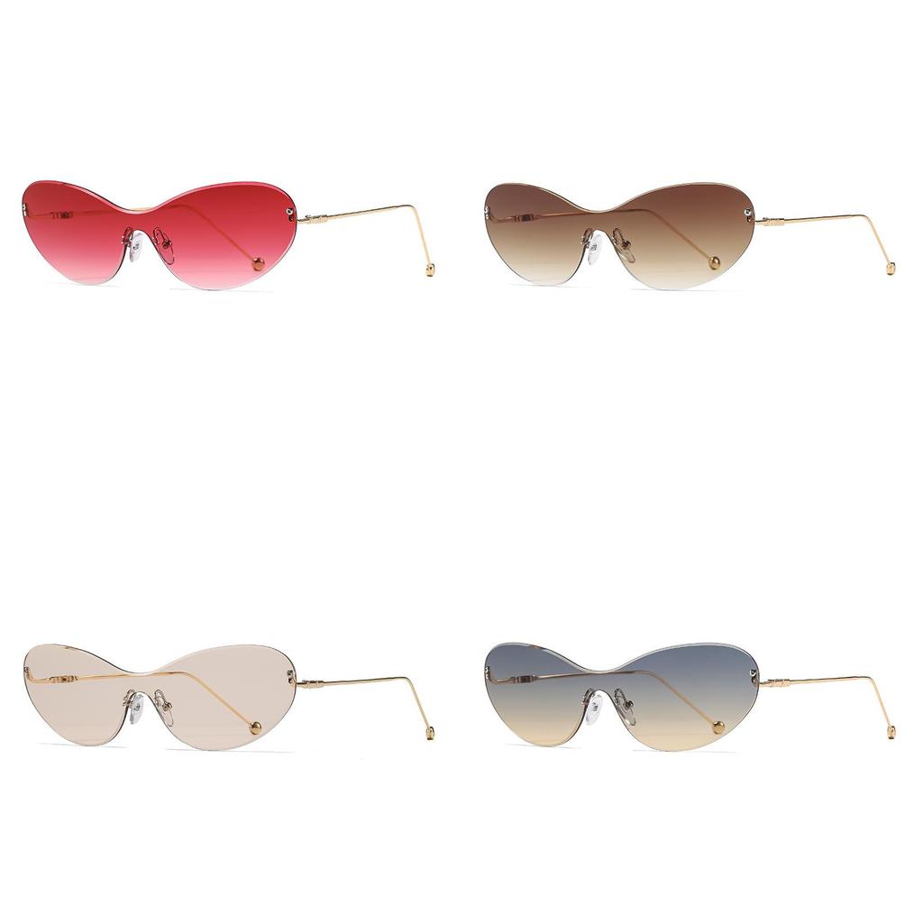 Minimalistyczne Okulary Przeciwsłoneczne w Kształcie Motyla Uv400 Na Podróż i Imprezy