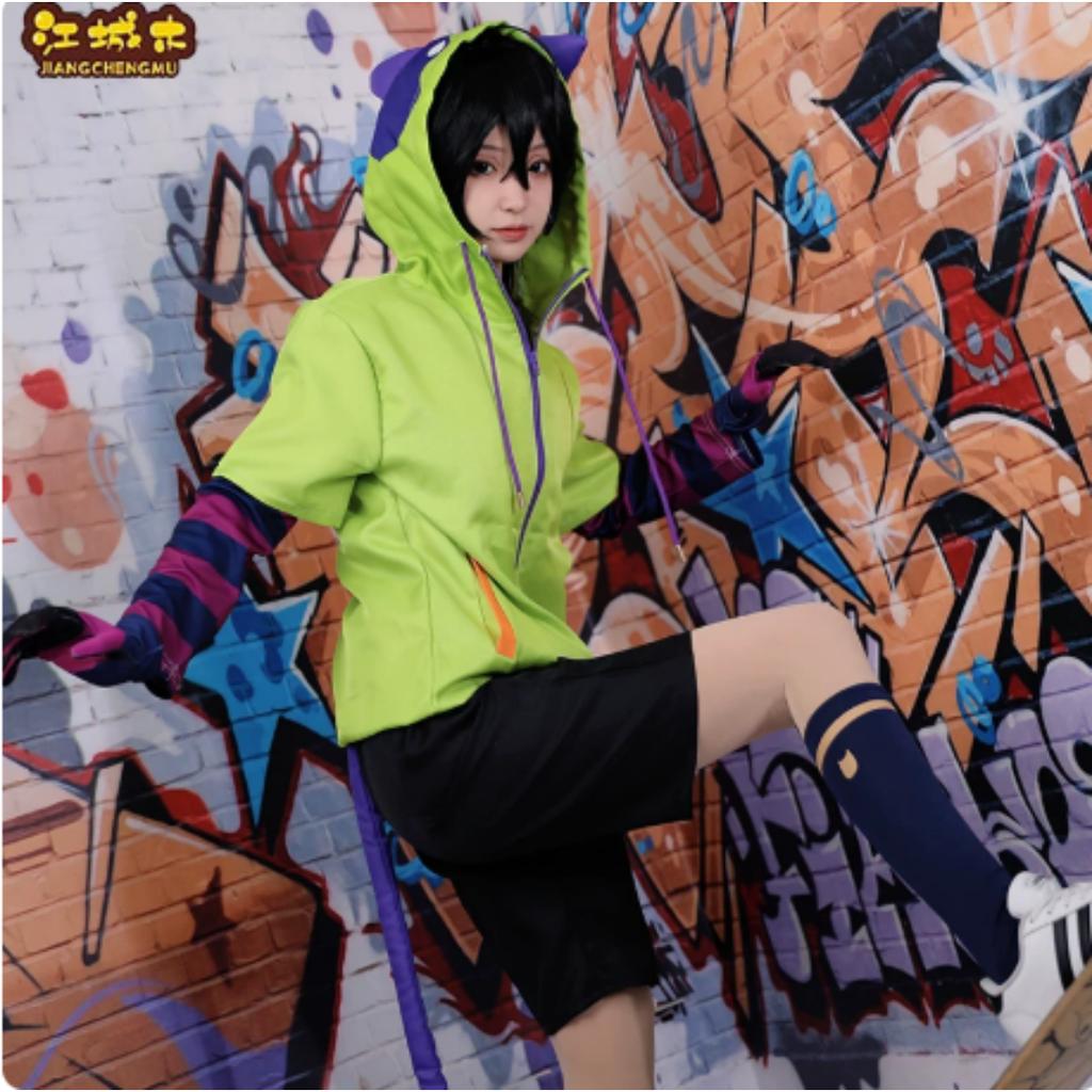 Anime Chinen Miya Cosplay Costume SK8 The Infinity Cosplay Uniform Sport Outfit Hoodie Tail Gloves Wig Halloween Party Cos