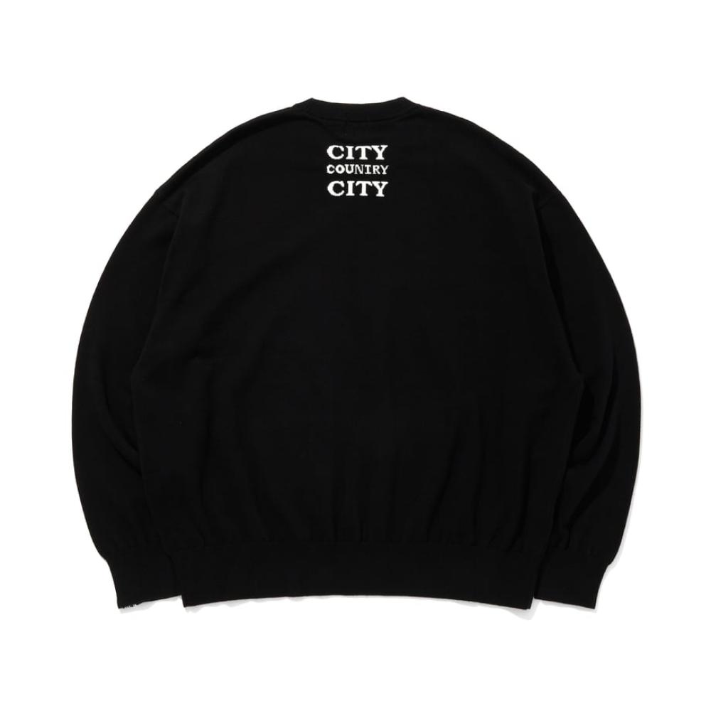 Sitikeonteulisiti X Water Intarsia Knit Y Can'T We Be Friends Black Unisex