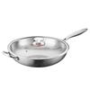 Zhuchuangjingpin 26cm Non-stick Flat Bottom Wok with Lid