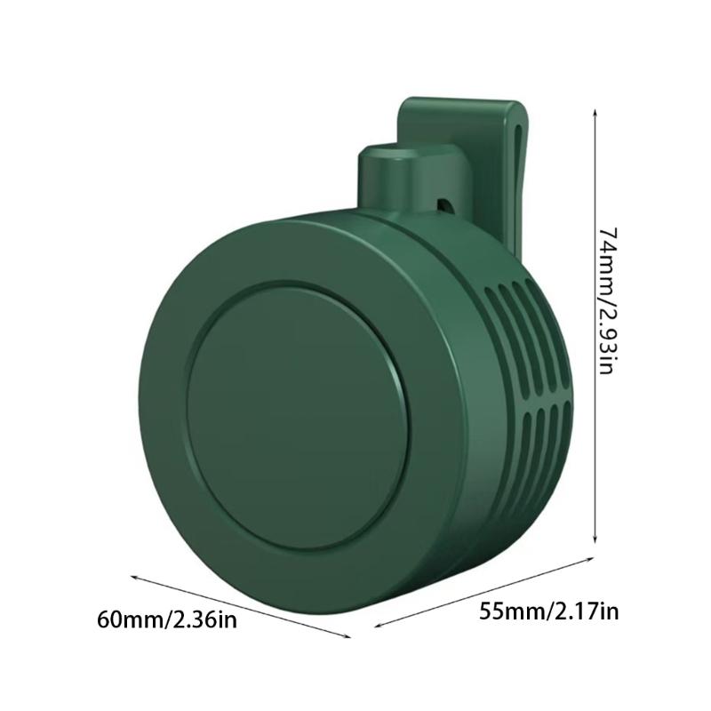 Small Clip Fan Portable Mini Bladeless Fan Clip On 3 Speed Mini Waist Clip Cooling Fan for Outdoor Travel Office