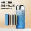 IOLOYU 300ml Mini Vakuumisolierte Edelstahlflasche mit Titanbeschichtung, Rostfreies Design, Hält Heiß oder Kalt für 12 Stunden, Leicht zu