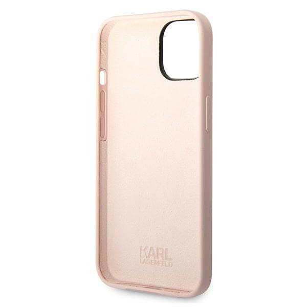 Karl Lagerfeld KLHCP14MSLKHLP iPhone 14 Plus / 15 Plus 6.7" hardcase pink Silicone Karl`s Head