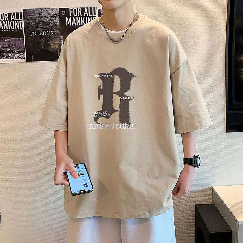 

Летняя мужская футболка большого размера с коротким рукавом, повседневная свободная мужская футболка унисекс, уличная одежда, футболки XXXL