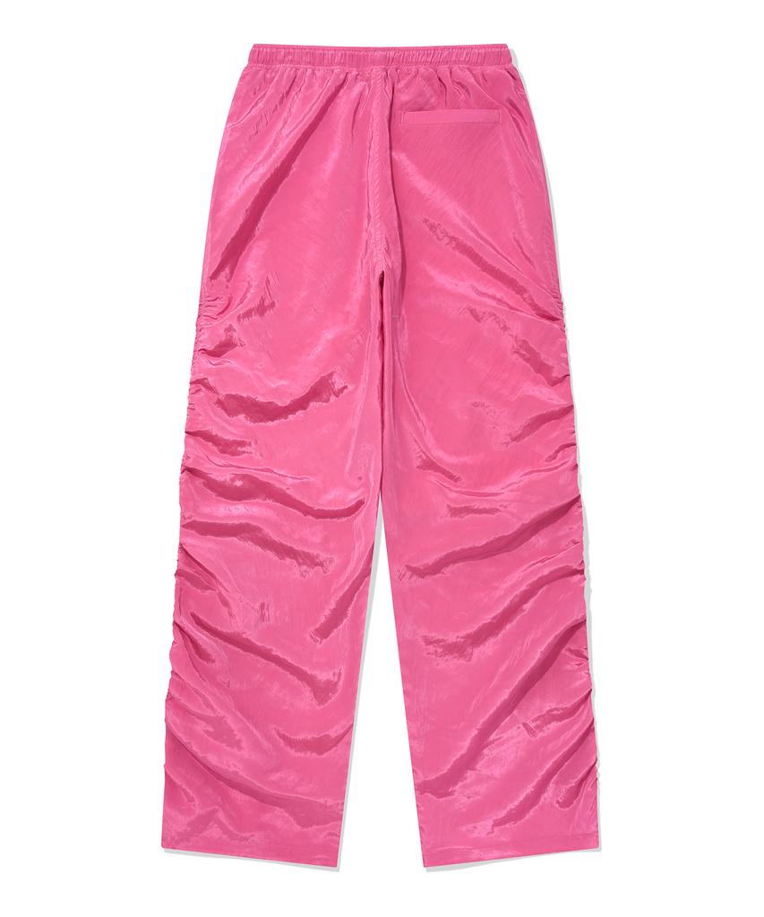 FALLETT Shine Shirring Pants Pink