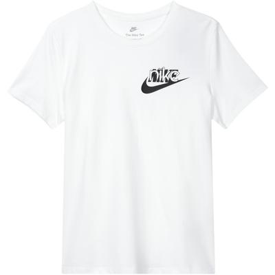 Minimalist Letter Print Sports Casual Round Neck Short Sleeve T-Shirt Women Tops White FQ6604-100
