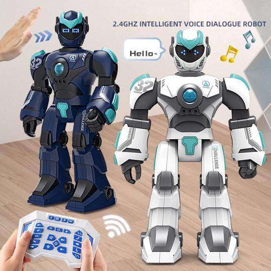 Electric Smart Robot Toy Gesture Sensing Programmable Remote Control Robot Model Toddlers Boys Girls Interactive Talking Singing Dancing Story Telling