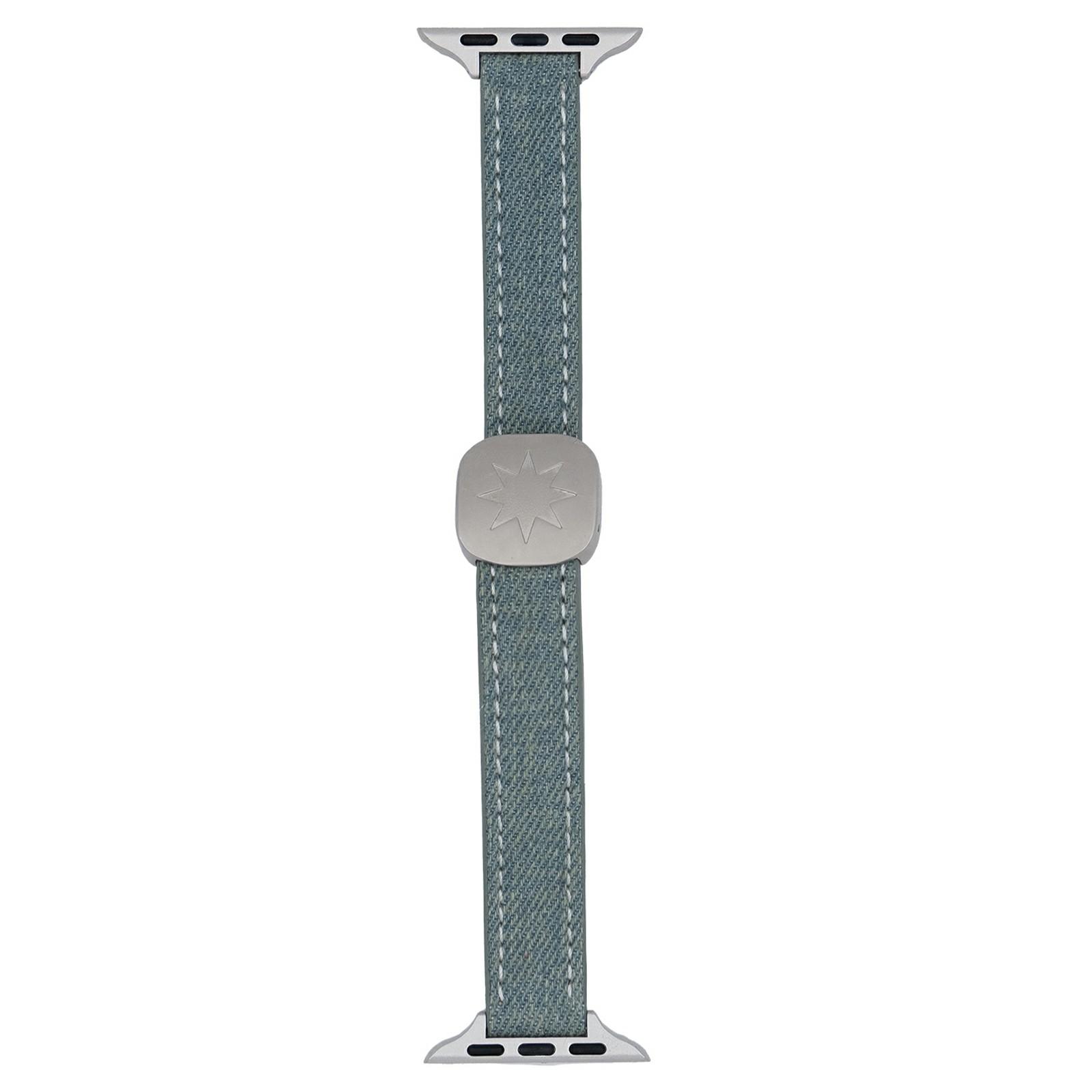

Ремінець для Apple Watch Series 10 9 8 7 SE 6 5 4 3 2 1 42 мм 41 мм 40 мм 38 мм Джинсовий ремінець з магнітною застібкою з візерунком зірок Vintage/Starlight