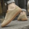 Men's Shoes Leather Soft Sole Small Size Retro Casual Shoes 36 Versatile Fashion Trend Board Shoes Men Large Size Leather Shoes Men