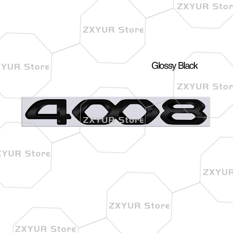 Metal For w333 2008 3008 4008 5008 208 308 408 508 Tricolor Emblem Car Sticker Letter Badge Decal Body Rear End Trunk Decor 333w