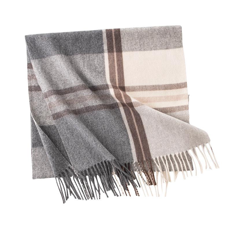 Stylish Design Plaid Scarf Women Men Winter Autumn Imitation Cashmere Wide Long Shawl Design Warm Soft Muffler Female Male