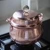 Handcrafted Vintage Copper Pot,Portable Camping Pot With lid Cooking Utensil Simmering Food Stewing,15 cm Hammer Texture Pot