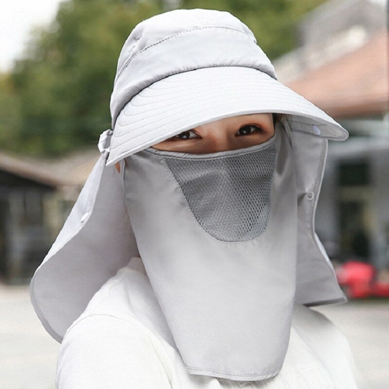 Cappello a tesa larga per protezione solare Outdoor 360U00b0 Grigio