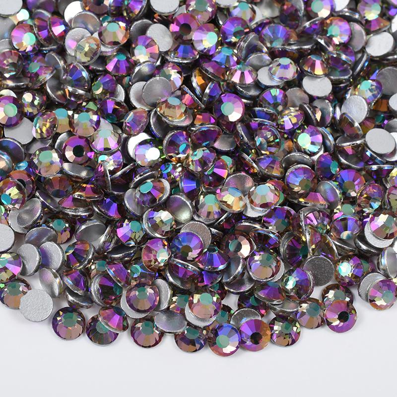 New Misty Rose Colors Glass Rhinestones SS6-SS30 Non Hotfix Crystals Flatback Crystal Rhinestones for Nail Art DIY