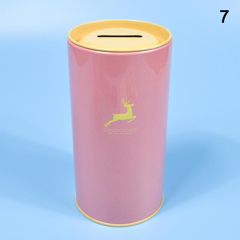 Hucha de Cerdo Color Caramelo Animal Hucha de Cerdo Metálica Latas Lindas para Misceláneas Latas de Almacenamiento Latas de Regalo Decoración para el Hogar Caja de Dinero