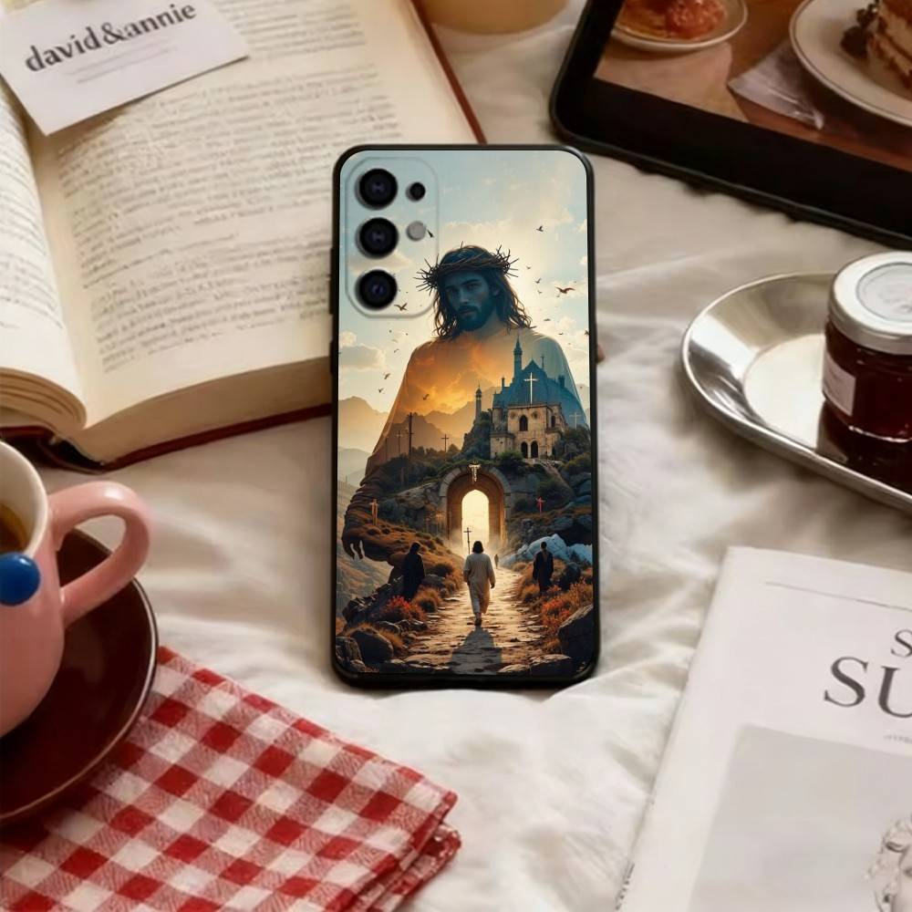 Jesus Christ Phone Case For Samsung S25,S24,S21,S22,S23,S30,Ultra,S20,Plus,Fe,Soft Silicone Black Cover