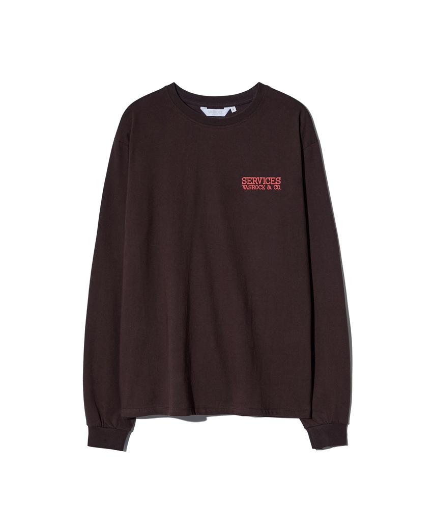 VASROCK Slogan Long Sleeve Maple
