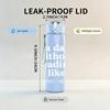 1PC A Day Without Reading Light Print 750ml Color Plastic Sports Water Bottle Leakproof Flip Straw Lid Suitable for Sports Office Home Use