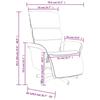 VidaXL Fauteuil Inclinable de Massage avec Repose-pieds, Chaise de Relaxation avec Dossier, Siège avec Accoudoirs Salon, 356614