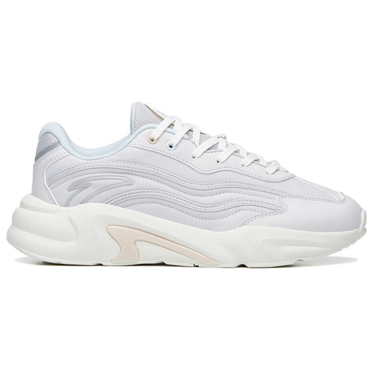 Anta Lightweight Soft Sole Shock Absorbing Non-Slip Durable Low-Top Casual Shoes Women sneaker Gray Blue Silver 922238865-2