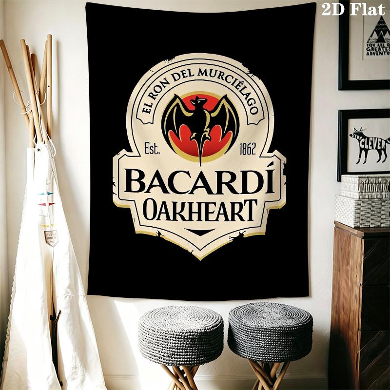 Bacardi Wandkleed Esthetisch Wandkleed Bedrukt Stof Deken Decoratieve Wandkleden voor Slaapkamer Woonkamer Huisdecoratie