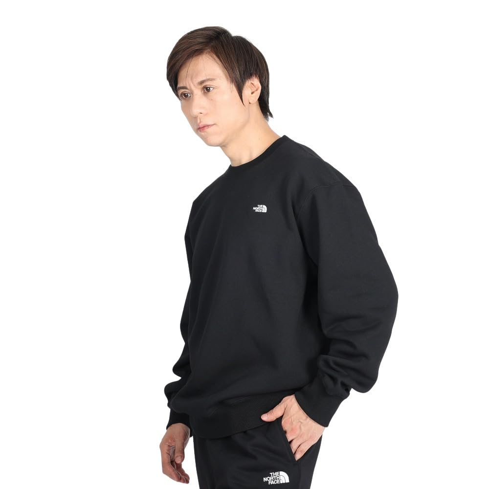 

North Small Logo Heather Sweat Crew Unisex Fleece Lining Thermal Electrostatic Care Black XL [The Face] чорний