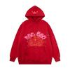 Sp5der Hoodie Unisex Oversized Cotton Pullover With Foil Letter Print Fall Casual Streetwear
