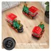 A retro steam train children's toy, a children's toy car with functions of lighting, spraying, music playing and automatic obstacle avoidance