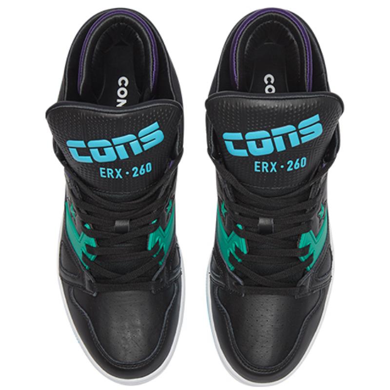 DON C x Converse ERX 260 Mid Jewel Comfortable Casual Mid-Top Vintage Basketball Shoes Unisex Black & White