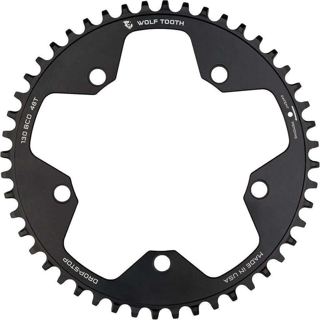 Angrenaj Wolf Tooth 130 BCD 5 șuruburi 38T compatibil cu SRAM Flattop