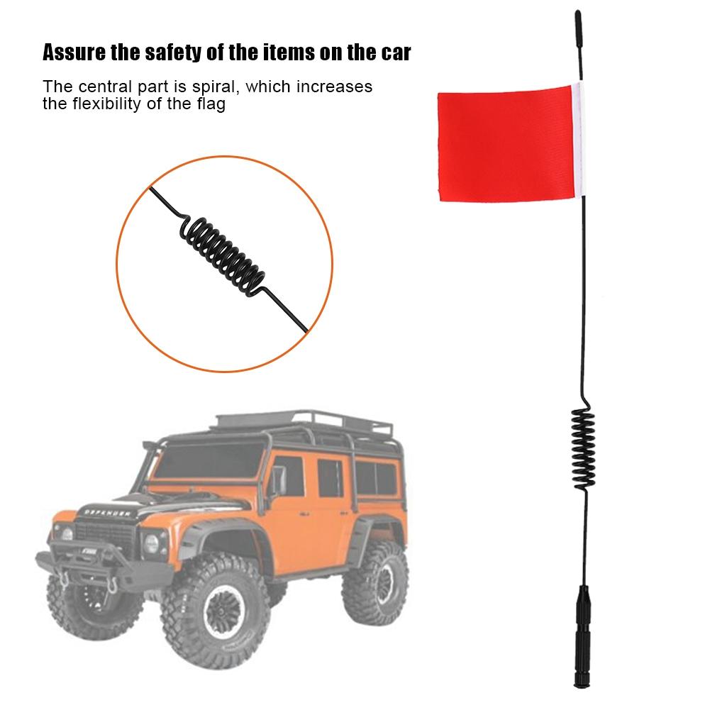 Model L29cm Simulation Signal Line with Flag for RC Climbing Car(Yellow)