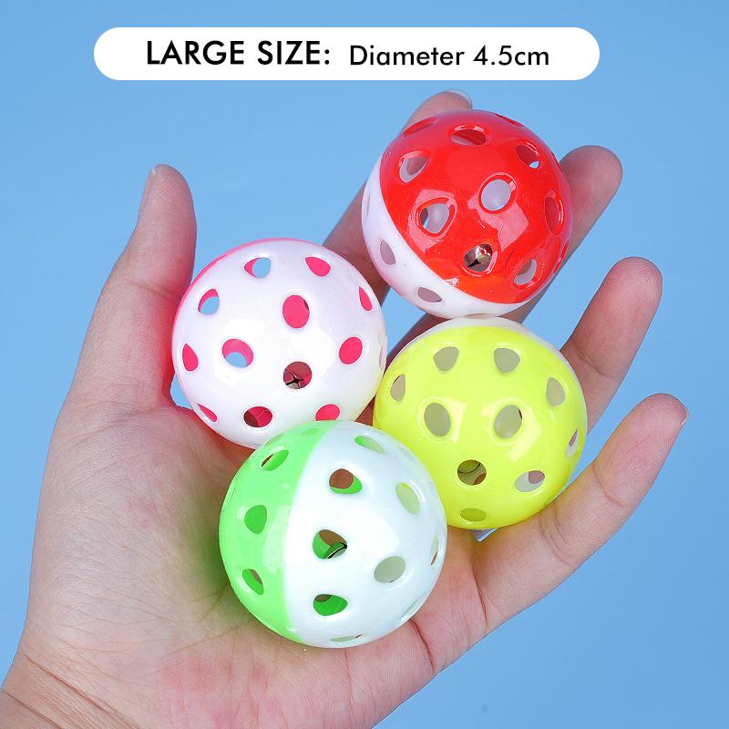 10 Stück Haustier Papagei Spielzeugbälle Lustige Bunte Hohlglockenbälle Vogelspielzeug Wellensittich Nymphensittich Papagei Kauspielzeug Käfig Lustige Spielzeuge Haustier Vogel Zubehör