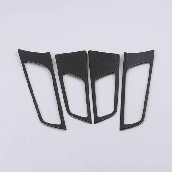 Carbon Fiber Inner Door Handle Bowl Lid Cover Trim For 2016- Hyundai Tucson
