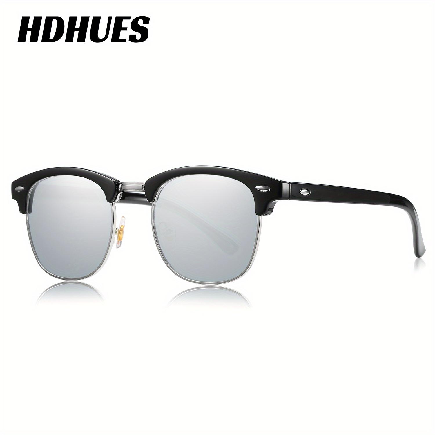 HdHues Унисекс Квадратные пластиковые поляризованные модные солнцезащитные очки — фото 7