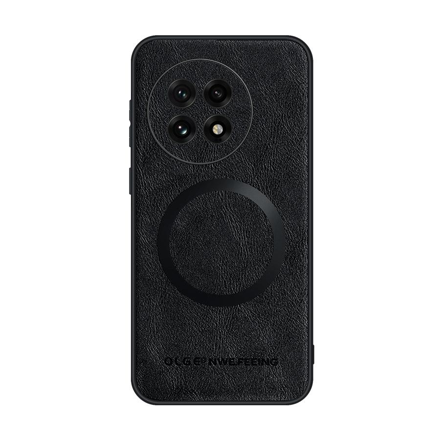 Leather Magnetic Case For One Plus 13 12 11 For Magsafe Wireless Charge Covers Shockproof Protective Sleeve Mobile Phone Cases