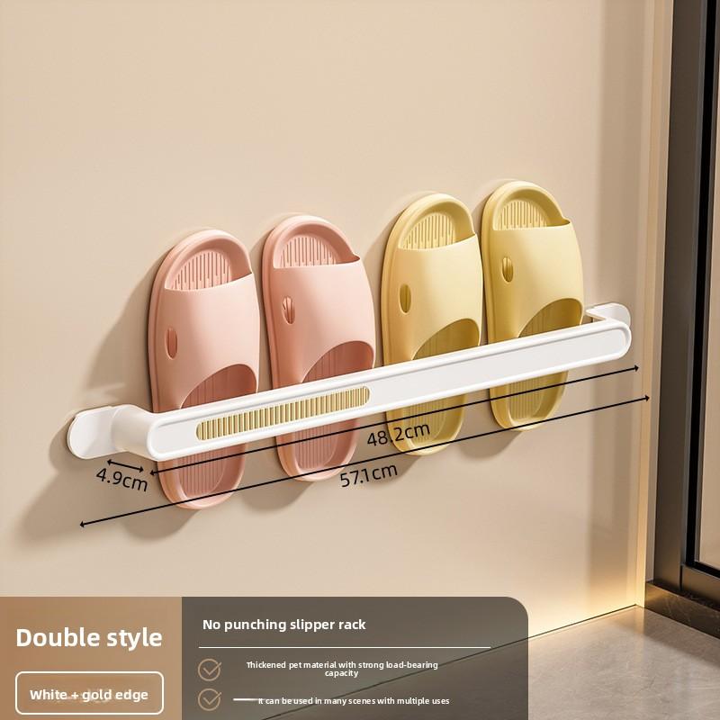 Bagno Creativo Senza Fori Pantofole Asciugamani Cucina Appeso a Parete Scolare Coperchio Pentola Scaffale da Bagno